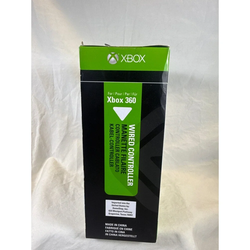 @Play Xbox 360 Wired Controller Smoke Black Translucent Microsoft Licensed NEW